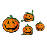Calabazas decorativas de Pared