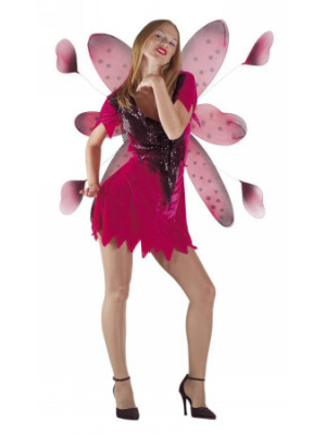 Disfraz de Hada Campanilla Fucsia Mujer - Disfraces de Hadas para Mujer