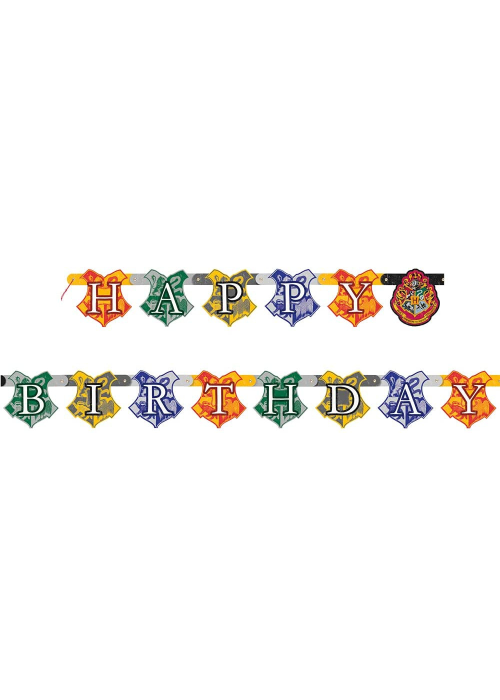 Guirnalda Harry Potter Happy Birthday - Fiesta de Cumpleaños de Harry Potter