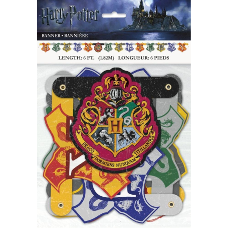 Guirnalda Harry Potter Happy Birthday - Fiesta de Cumpleaños de Harry Potter