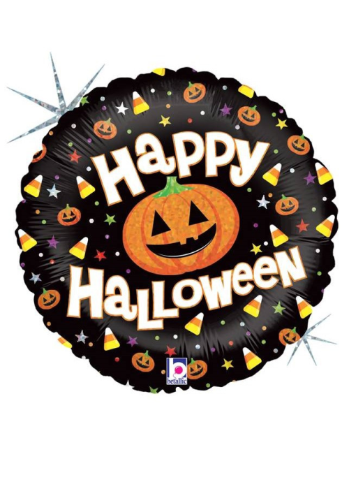 Globo Circular Happy Halloween 18 - Guirnaldas y Globos