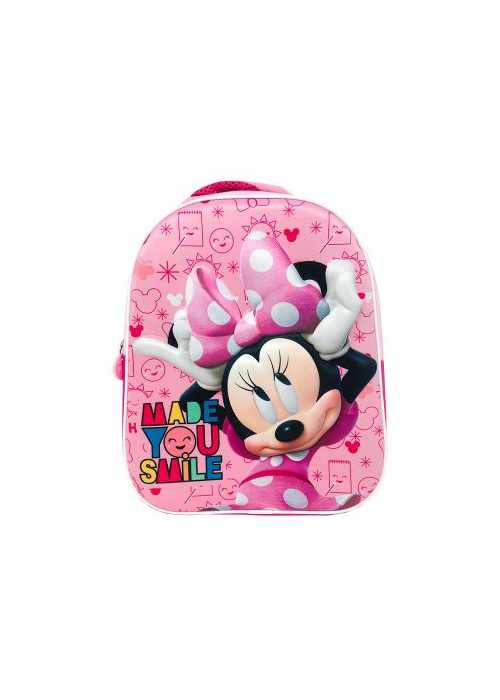 Mochila Smile Minnie Mouse 3D 33cm