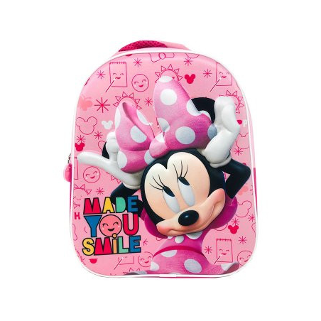 Mochila Smile Minnie Mouse 3D 33cm - Regalos de Disney