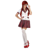Disfraz de Colegiala Rojo - Disfraces Estudiantes y Niños