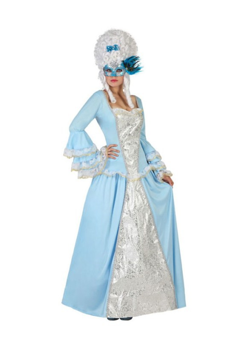 Disfraz de Cortesana Azul - Disfraces de Epoca para Mujer