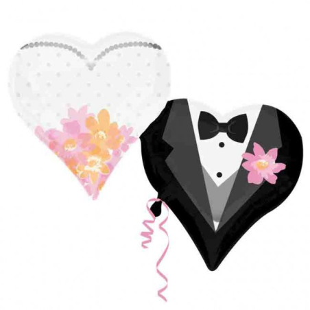 Globos Set Novios 2 Unid