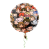 Globo Harry Potter caras Circular 45cm - Fiesta de Cumpleaños de Harry Potter