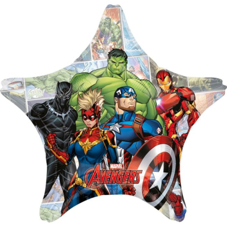 Globo Los Vengadores Estrella - Fiestas de Cumpleaños de Superheroes
