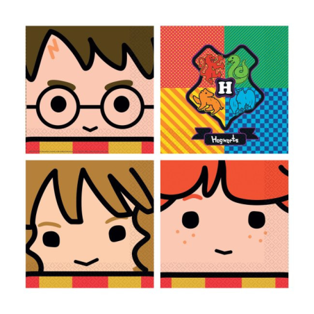 Servilletas Harry Potter Caras - Fiesta de Cumpleaños de Harry Potter