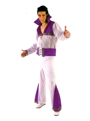 Disfraz de Rey del Rock Morado Hombre - Disfraces de Rock y Punk para Hombres