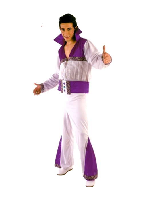 Disfraz de Rey del Rock Morado Hombre - Disfraces de Rock y Punk para Hombres