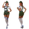 Comprar Disfraz de Tirolesa con Peto - Disfraces de Oktoberfest para Mujer