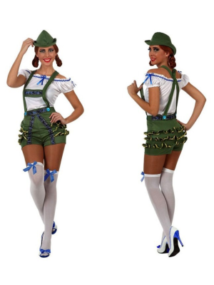Disfraz de Tirolesa con Peto - Disfraces de Oktoberfest para Mujer