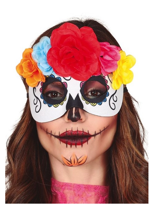 Antifaz  Catrina  Flores