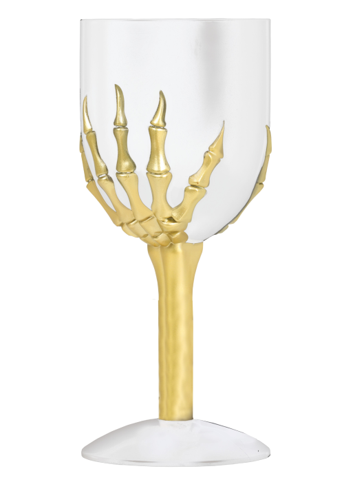 Copa Esqueleto Dorado 18cm - Platos, Vasos y Decoracion de Mesa