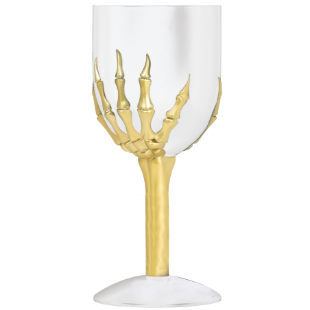 Copa Esqueleto Dorado 18cm - Platos, Vasos y Decoracion de Mesa