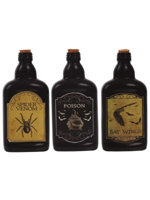 Botella Veneno Vidrio 19 cm - Otros