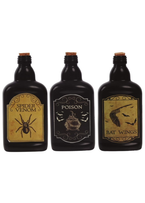 Botella Veneno Vidrio 19 cm - Otros