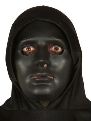 Mascara Negra Rigida - Mascaras de Caras
