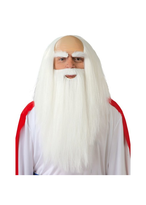 Comprar una Perruca i Barba Blanca amb un cap Calb, per només 9.50€ – vestit de Botiga en línia