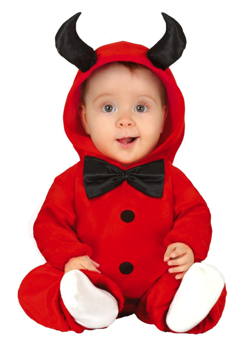 Disfraz de Diablo con Pajarita Bebe