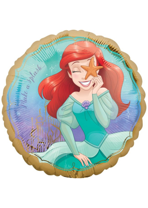 Globo Princesas Disney Ariel 18/45cm - Fiestas de Cumpleaños de Princesas