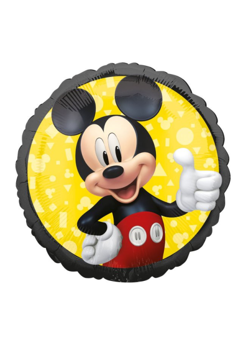 Globo Redondo Mickey 18/45cm - Fiestas de Cumpleaños de Mickey