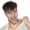 Lent Blanc contorn Vermell