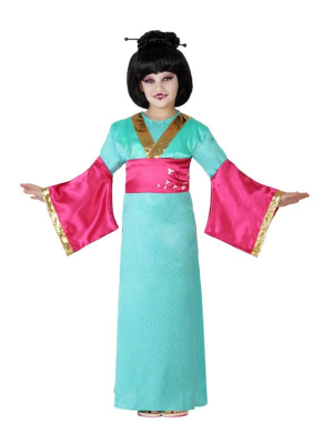 Comprar Disfraz de Geisha Azul Infantil - Disfraces Orientales Para Niñas