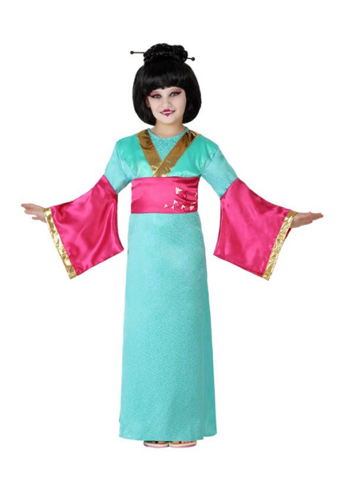 Comprar Disfraz de Geisha Azul Infantil - Disfraces Orientales Para Niñas