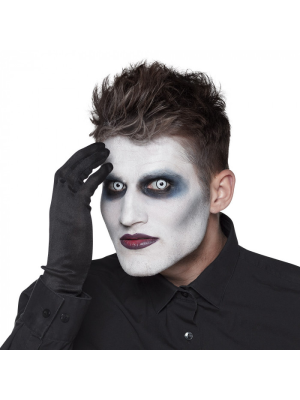 Lentillas Blancas con Borde Negro Maniac - COMPLEMENTOS POR CATEGORIA
