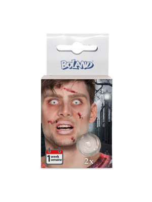 Lentillas de Blancas - Accesorios Halloween