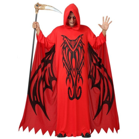 Disfraz de Demonio con Tunica Impresa - Disfraces de Angeles y Demonio para Hombres