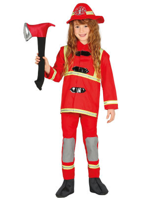 Disfraz de Bombero Rojo Infantil - Disfraces de Bomberos Infantiles