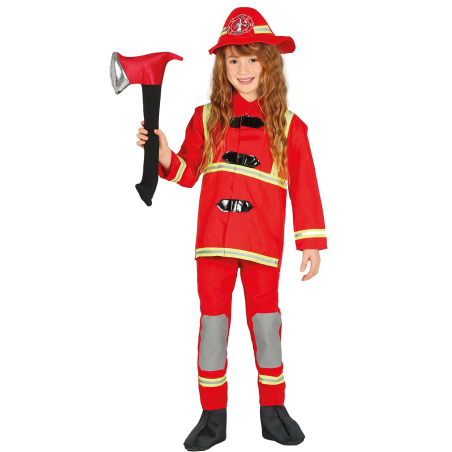 Disfraz de Bombero Rojo Infantil - Disfraces de Bomberos Infantiles