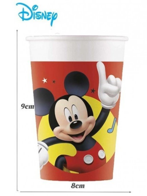 Vasos Mickey 6 Unidades - Fiestas de Cumpleaños de Mickey