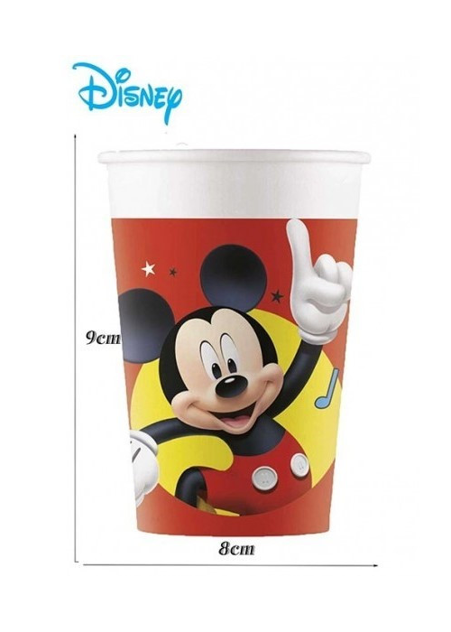 Vasos Mickey 6 Unidades - Fiestas de Cumpleaños de Mickey