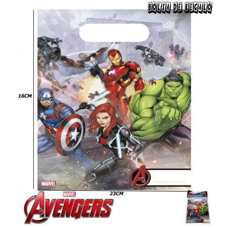 Bolsa de Regalo Avengers 6 Unid - Fiestas de Cumpleaños de Superheroes