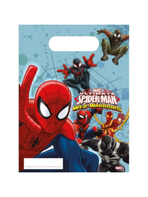 Bolsa de Regalo Spiderman 6 Unid - Fiestas de Cumpleaños de Superheroes