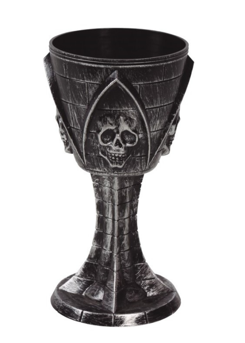 Caliz Calavera Envejecido 19 CMS - Platos, Vasos y Decoracion de Mesa