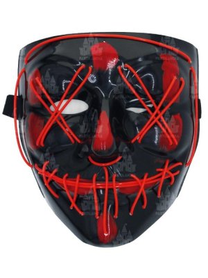 Mascara Asesino Purgador con Luz Led Roja - Complementos de la Purga