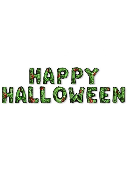 Globos Letras Happy Halloween - Guirnaldas y Globos