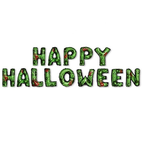 Globos Letras Happy Halloween - Guirnaldas y Globos