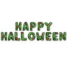 Globos Letras Happy Halloween - Guirnaldas y Globos
