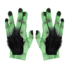 Guantes de Monstruo verde con Pelo - Complementos de Franki