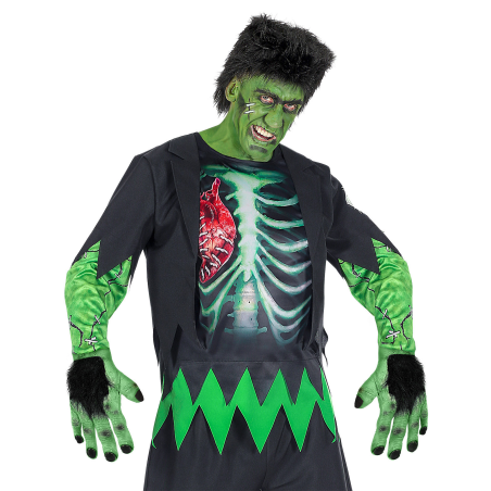 Guantes de Monstruo verde con Pelo - Complementos de Franki