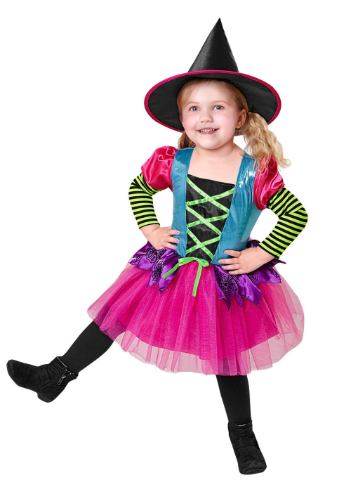 Disfraz de Bruja Divertida Infantil - Disfraces de Brujas y Hechiceros para Niñas