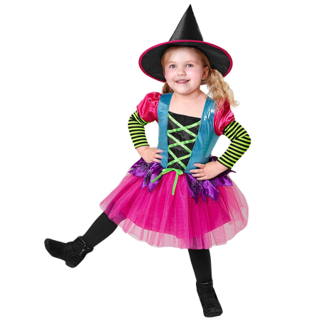 Disfraz de Bruja Divertida Infantil - Disfraces de Brujas y Hechiceros para Niñas