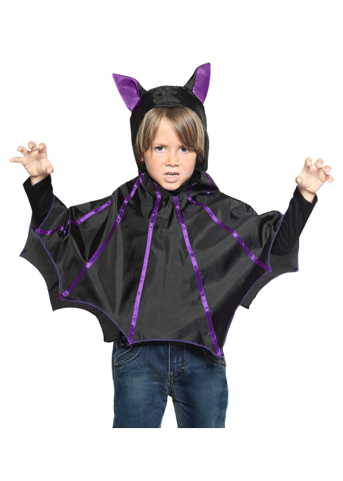 Poncho de Vampiro Murcielago Infantil - Complementos Disfraces Vampiros