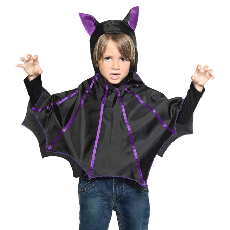Poncho de Vampiro Murcielago Infantil - Complementos Disfraces Vampiros